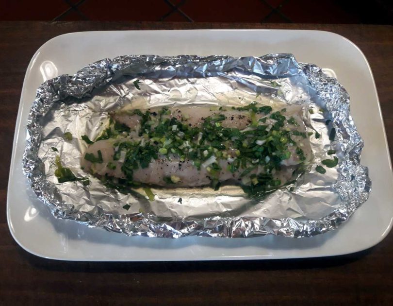 Pescado en papillote